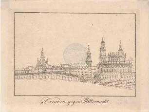 Dresden Altstadt, Blick aus nordwestlicher Richtung