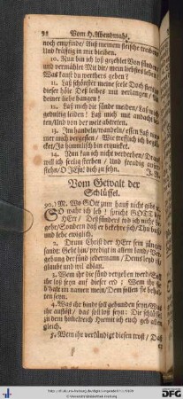 Vom Gewalt der Schluessel.