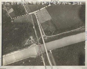 Isarbrücken südlich Freimann bzw. Unterföhring (1200 m)