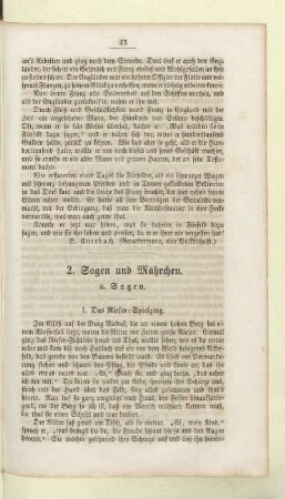 2. Sagen und Mährchen