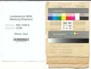 Entnazifizierung Karl Simon , geb. 07.02.1898 (Kriminalsekretaer)