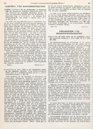 535-536 [Rezension] Brandenburg, Albert, Maria in der evangelischen Theologie der Gegenwart