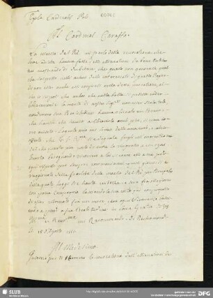 [Text: Briefe von und an Kardinal Reginald Pole sowie aus seinem Umfeld]