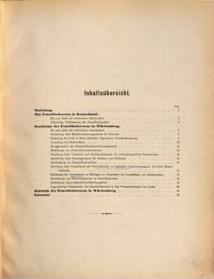 Das Feuerlösch-Wesen im Königreich Württemberg : Denkschrift des Ministeriums des Innern aus Anlass der Brüsseler Ausstellung für Gesundheits-Pflege und Rettungs-Wesen. Herausgegeben Stuttgart im Mai 1876
