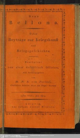 Siebenter Band, Erstes Stück