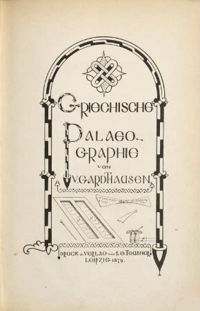 Griechische Palaeographie