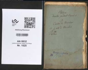 Bittschriften der Stadt Rheinbach aus dem Jahre IV