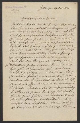 Brief an Jacob Grimm : 29.12.1861