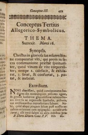 481-489, Conceptus Tertius. Allegorico-Symbolicus.