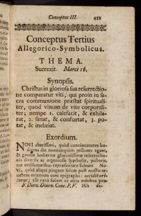 481-489, Conceptus Tertius. Allegorico-Symbolicus.