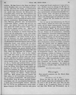 Fritzsche, C. F.: Nova Opuscula Academica. Zürich: Meyer & Zeller 1846 (Beschluss von Nr. 155)