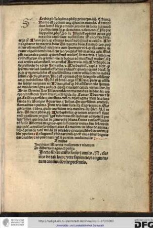 Incipiunt secreta mulierum et virorum ab Alberto Magno composita.