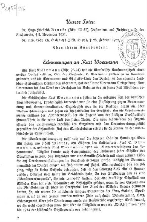 Unsere Toten