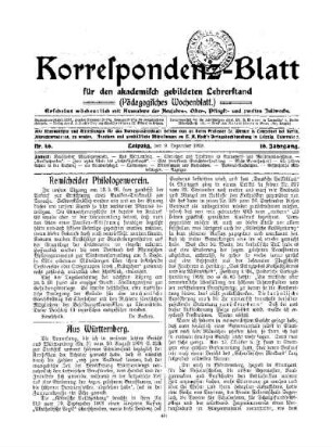 Aus Württemberg