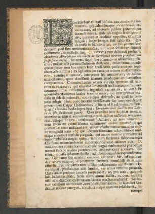 Rector Vniversitatis Altorfinae Io. Iacobvs Iantke ...
