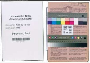 Entnazifizierung Paul Bergmann , geb. 02.12.1908 (Ingenieur)