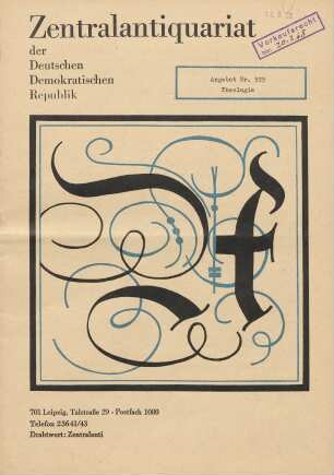 Nr. 929: Theologie