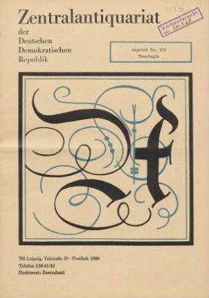 Nr. 929: Theologie