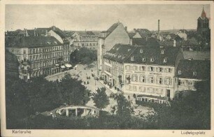 Postkartenalbum. "Karlsruhe - Ludwigsplatz". Ludwigsplatz