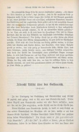 148-157 Albrecht Ritschl über das Gottesreich : Schluß