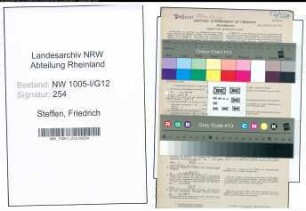 Entnazifizierung Friedrich Steffen , geb. 14.09.1895 (Postfacharbeiter)