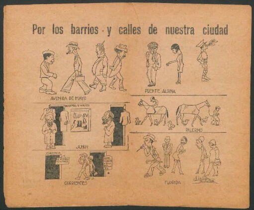 Por los barrios y calles de nuestra ciudad - [Caricatura]