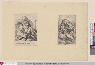 links:[Die heilige Familie mit Johannes; Holy Family turned to right]