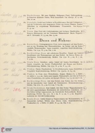 Dosen und Flakons (Nr. 182-203)