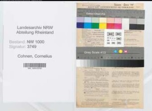 Entnazifizierung Cornelius Cohnen, geb. 09.06.1897 (Steuerbeamter)
