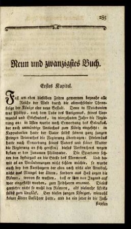 Neun und zwanzigstes Buch