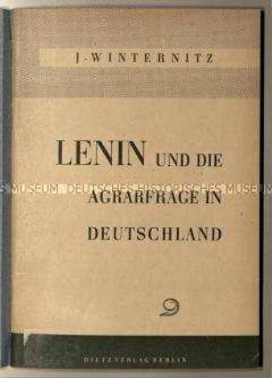 Schrift über die Agrarfrage in Deutschland