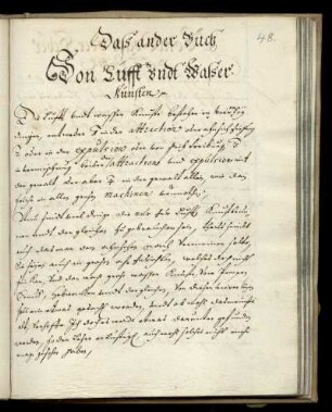Buch 2: Von Lüfft undt Wasser-Künsten