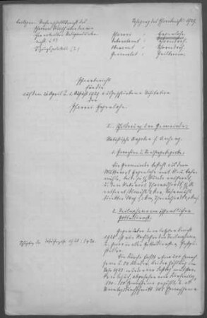 Hegenlohe mit Thomashardt: Pfarrbericht 1929