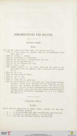 Berichtigungen und Zusätze