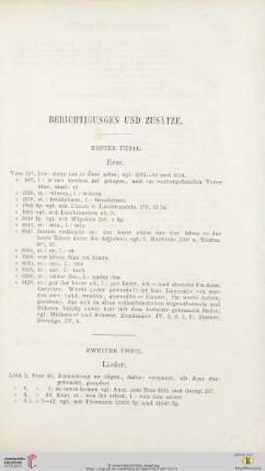 Berichtigungen und Zusätze