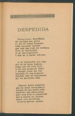 Despedida