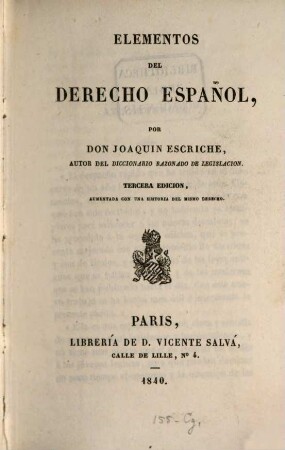 Elementos del derecho español
