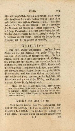 Nubien und Abyssinien