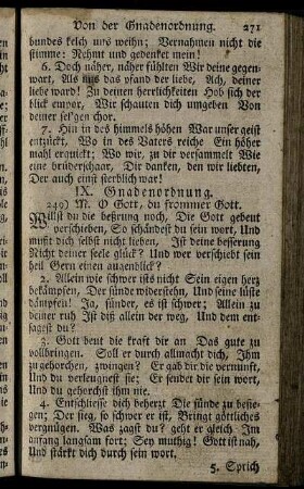 IX. Gnadenordnung