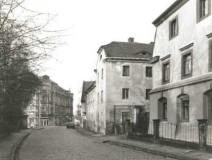 Dresden-Strehlen. Dohnaer Straße. Blick vom Wohnhaus Nr. 29 nach Nordwest