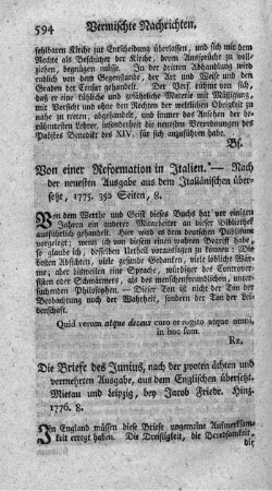 Die Briefe des Junius.