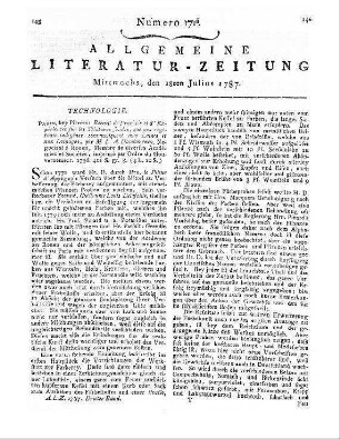 Merian, J. B.: Von dem Einflusse der Wissenschaften auf die Dichtkunst. Bd. 2. Aus dem Französischen übers. v. J. Bernoulli. Leipzig: Müller 1786
