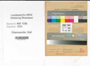 Entnazifizierung Karl Orlamuender , geb. 06.02.1907 (Angestellter)