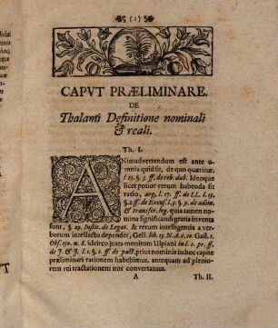 Dissertatio Inavgvralis Jvridica, De Jvre Thalami : = Vom Rechte des Ehe-Bettes