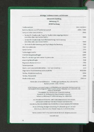 Wichtige Telefonnummern und Adressen