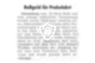 Bußgeld für Probefahrt