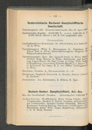 Deutsch-Oesterr. Dampfschiffahrt, Act.-Ges.