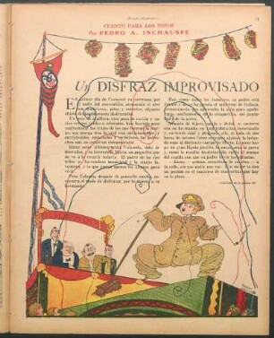 Un disfraz improvisado : Cuento para los niños