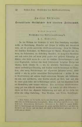 Zweiter Abschnitt. Detaillirte Geschichte des vierten Zeitraums