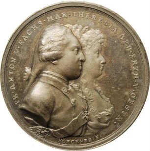 Prinz Anton - Vermählung mit Erzherzogin Maria Theresia 1787